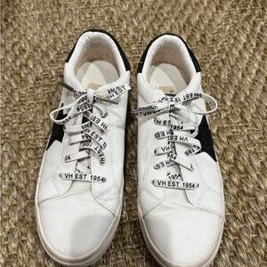 Vintage Havana White and Black Logo Sneakers